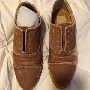Dolce Vita rose velvet “Cooper” oxford size 8
